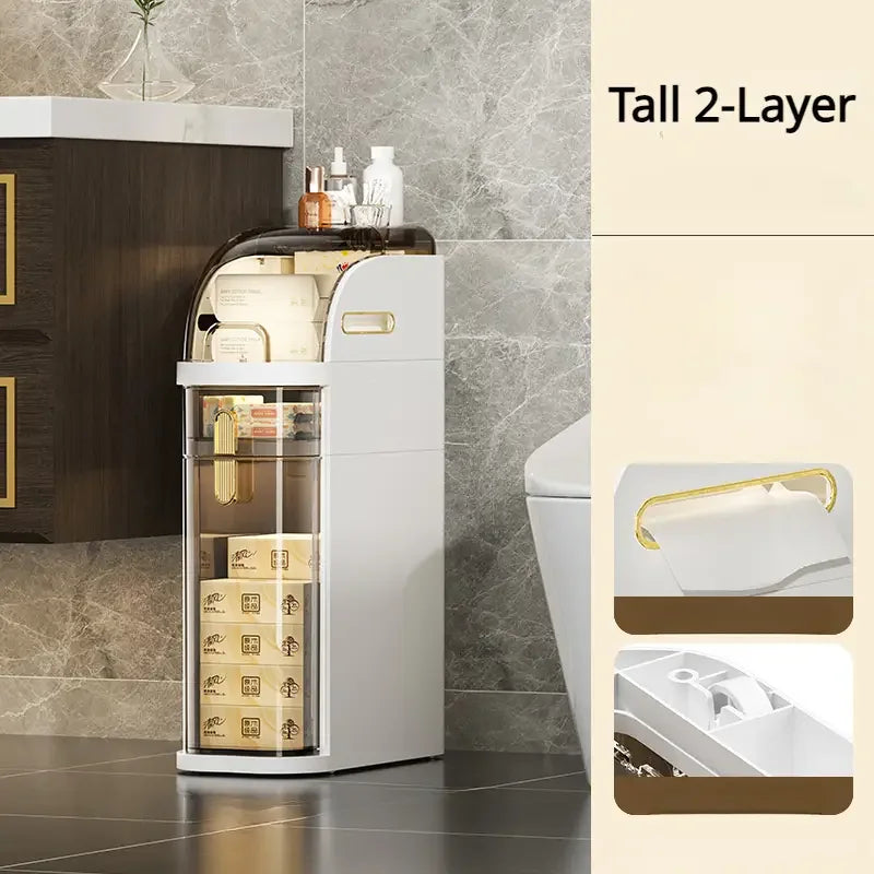 Rolling Bathroom Cabinet