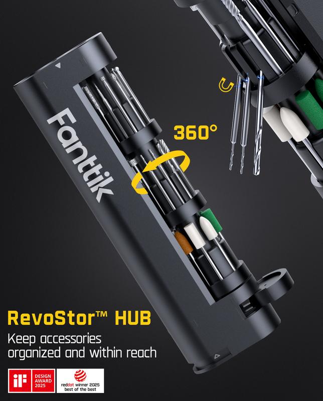 Master Mini Cordless Rotary Tool Kit 4V, Brushless Motor 25000 RPM