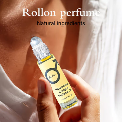 Men’s Pheromone Roll-On Perfume – Long-Lasting Masculine Floral Fragrance