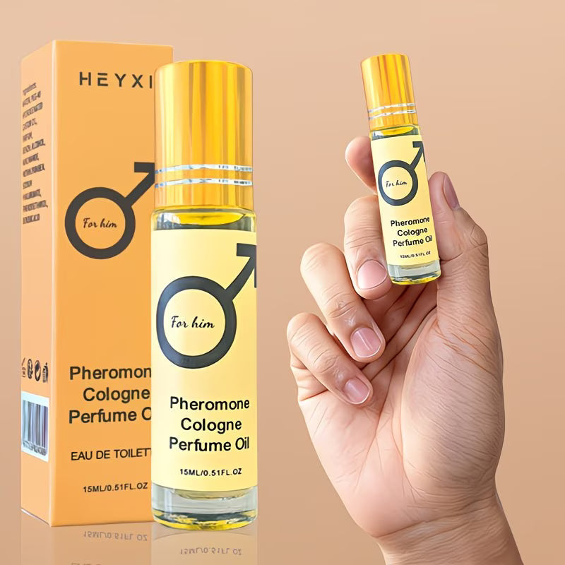 Men’s Pheromone Roll-On Perfume – Long-Lasting Masculine Floral Fragrance