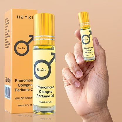 Men’s Pheromone Roll-On Perfume – Long-Lasting Masculine Floral Fragrance