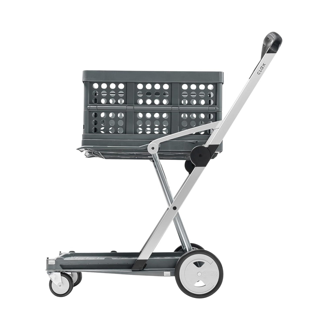 Folding Shopping Cart with 2 Folding Storage Boxes