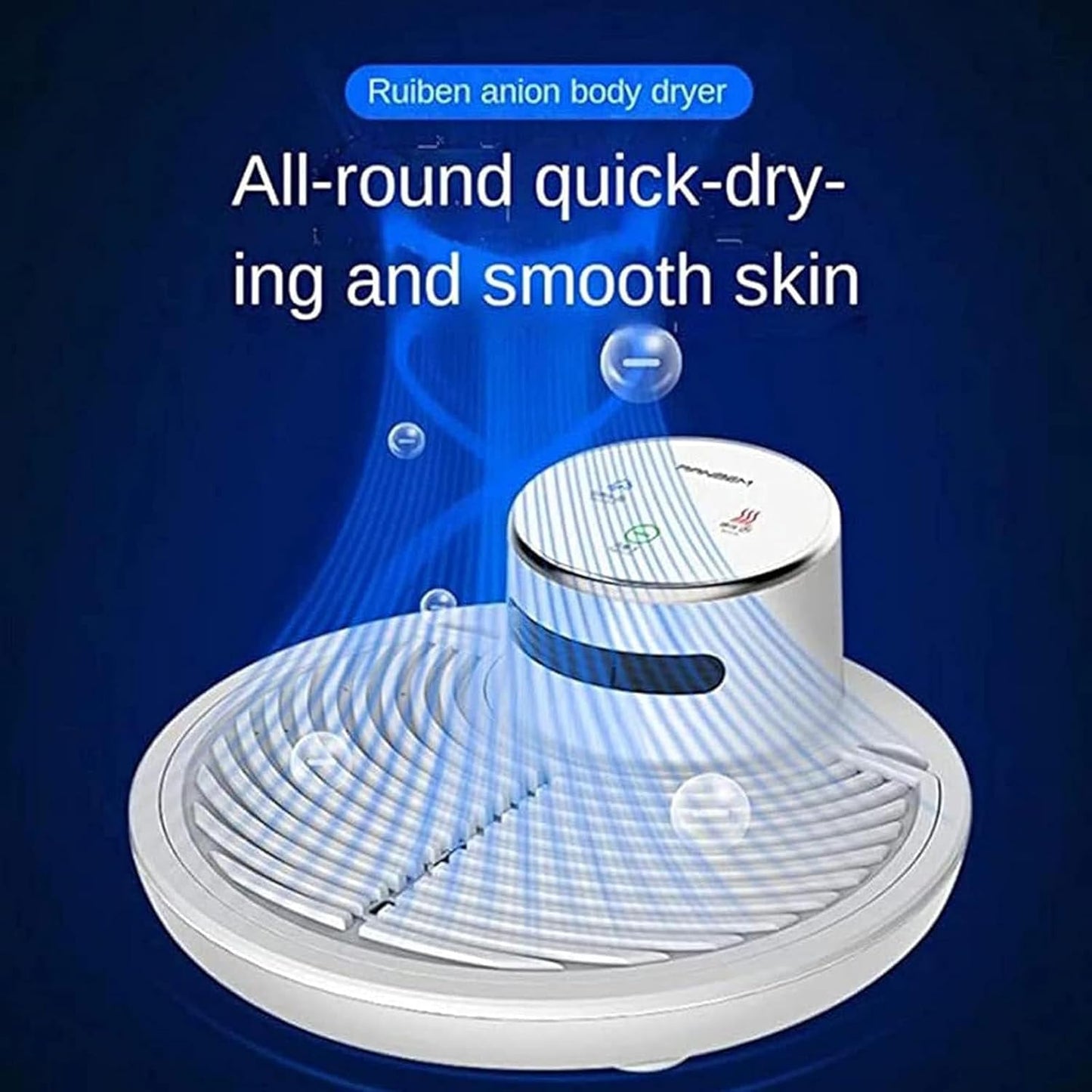 Full-Body Ionic Shower Dryer —  Hot/Cold Air, Heavy-Duty Base (1 + 1 FREE)