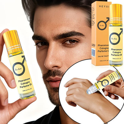 Men’s Pheromone Roll-On Perfume – Long-Lasting Masculine Floral Fragrance