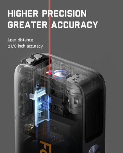 Apex 3-in-1 Digital Laser Tape Measure with HD IPS Color Display, 165Ft Rechargeable Laser Measurement Tool