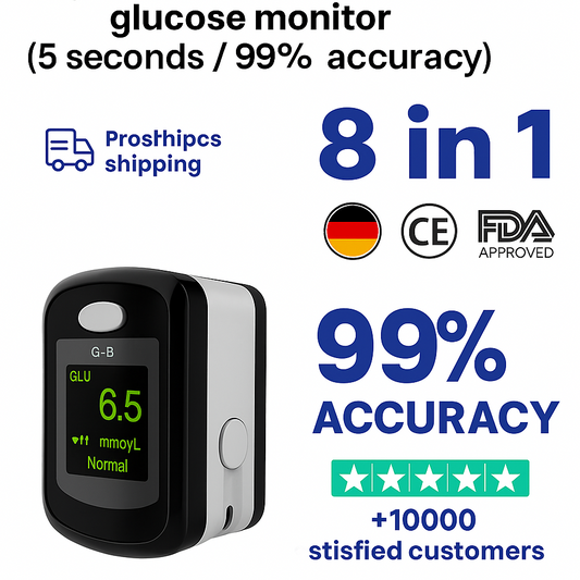 FYNN Non-Invasive Blood Glucose Monitor — 5-Second Readout | Bayer - 99% Accuracy 8-1 (Copy)