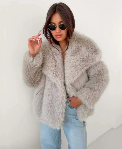 Sophia Luxe Faux Fur Coat