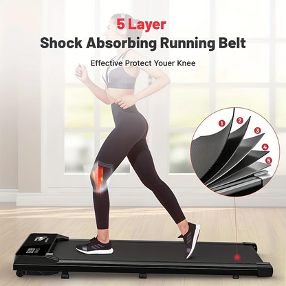Easy Walk - Portable Foldable Silent Treadmill for Home and Office