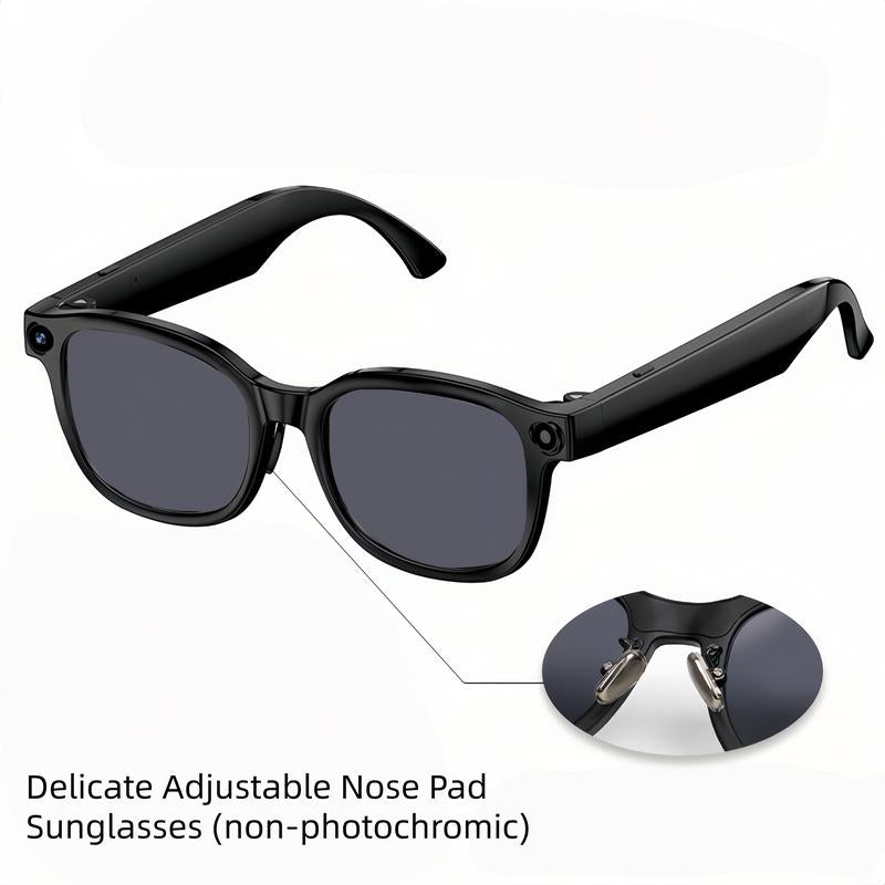 Smart AI Camera Glasses with 8MP Photochromic Lenses