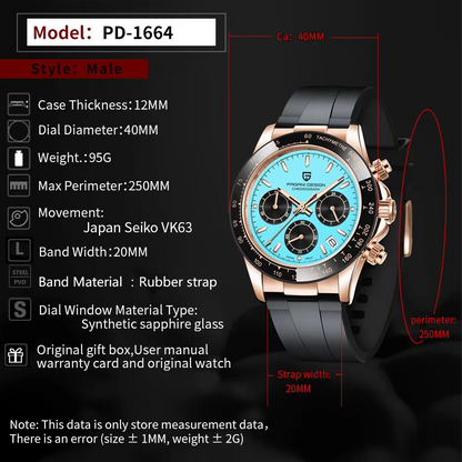 Automatic NH35 DAYTONA - Style Watch (40mm, Sapphire Crystal)