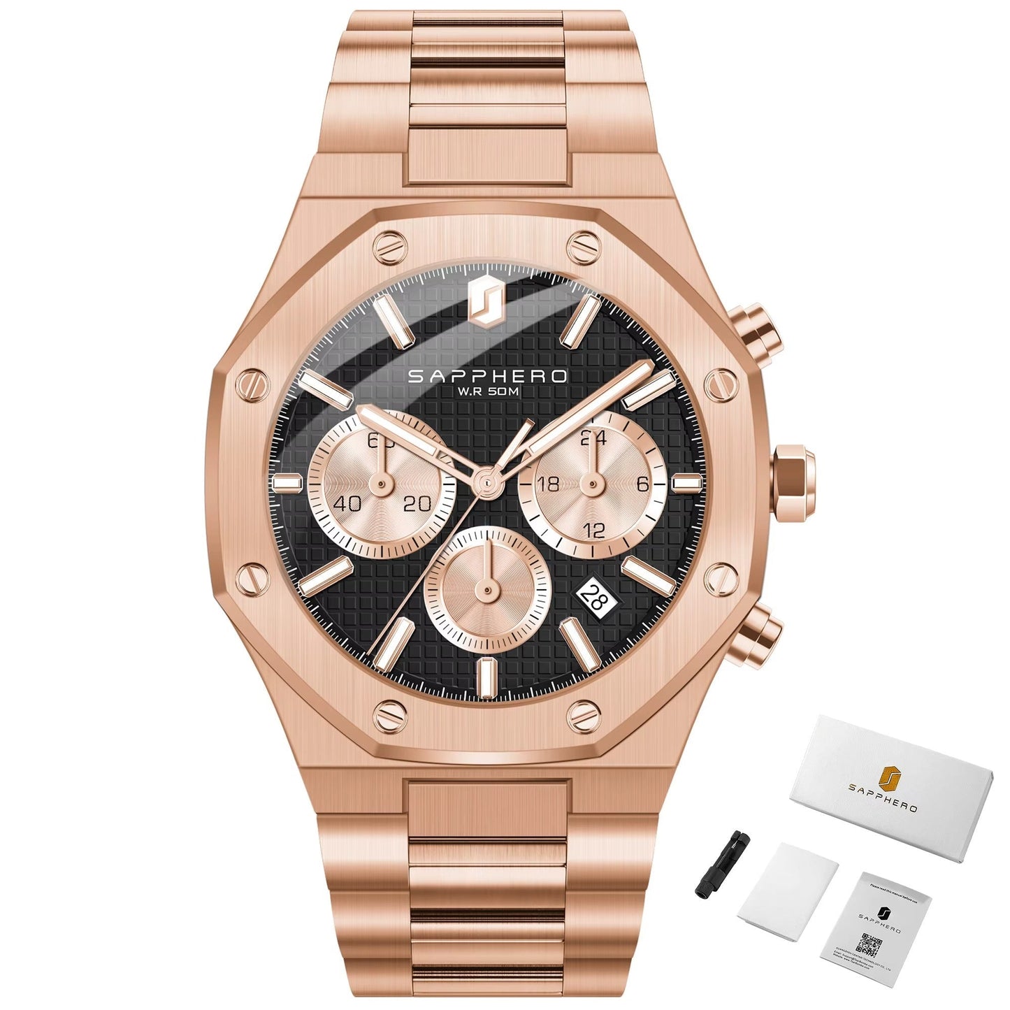 Premium Automatic Chronograph Sport Watch (42mm, Sapphire Crystal)