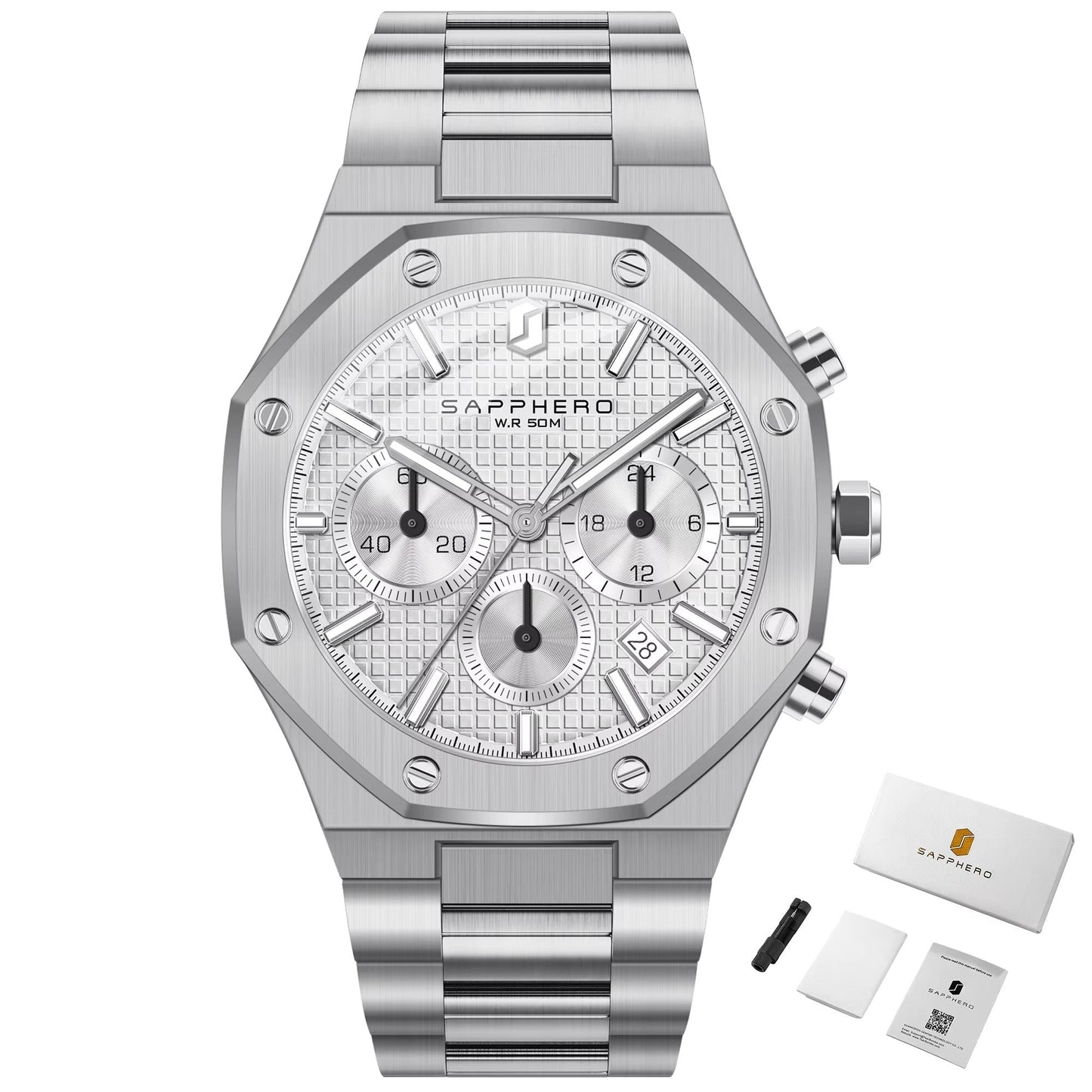 Premium Automatic Chronograph Sport Watch (42mm, Sapphire Crystal)