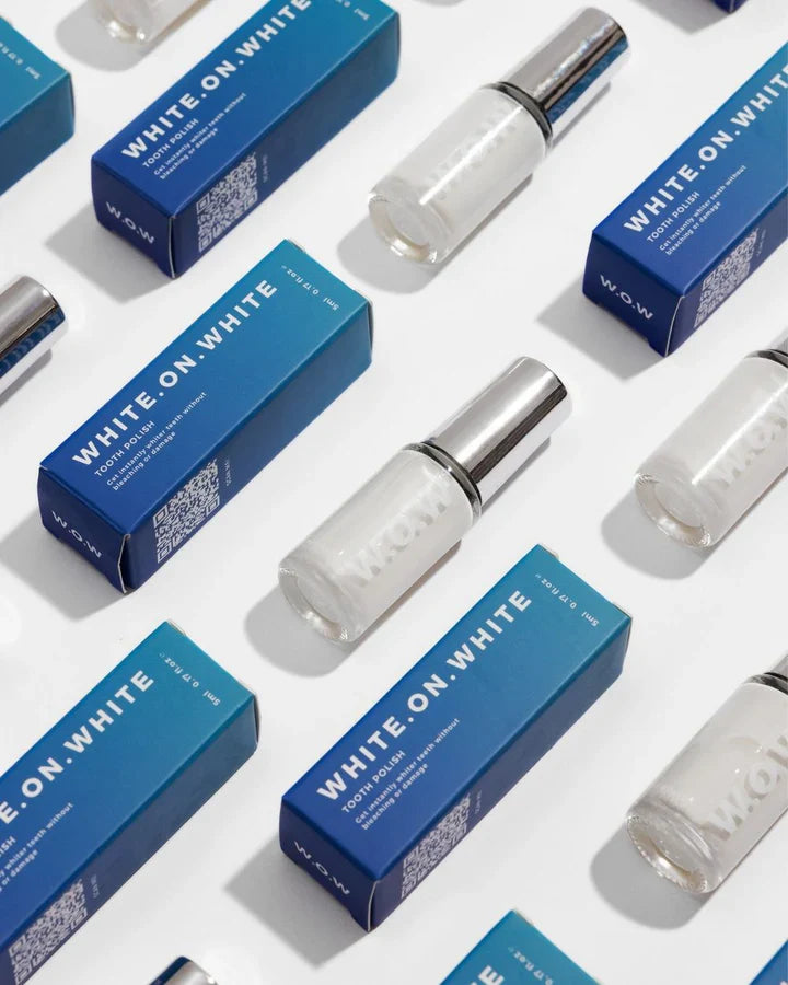 WOW Instant White Teeth Polish — Up to 7+ Shades Whiter, Vegan & Safe