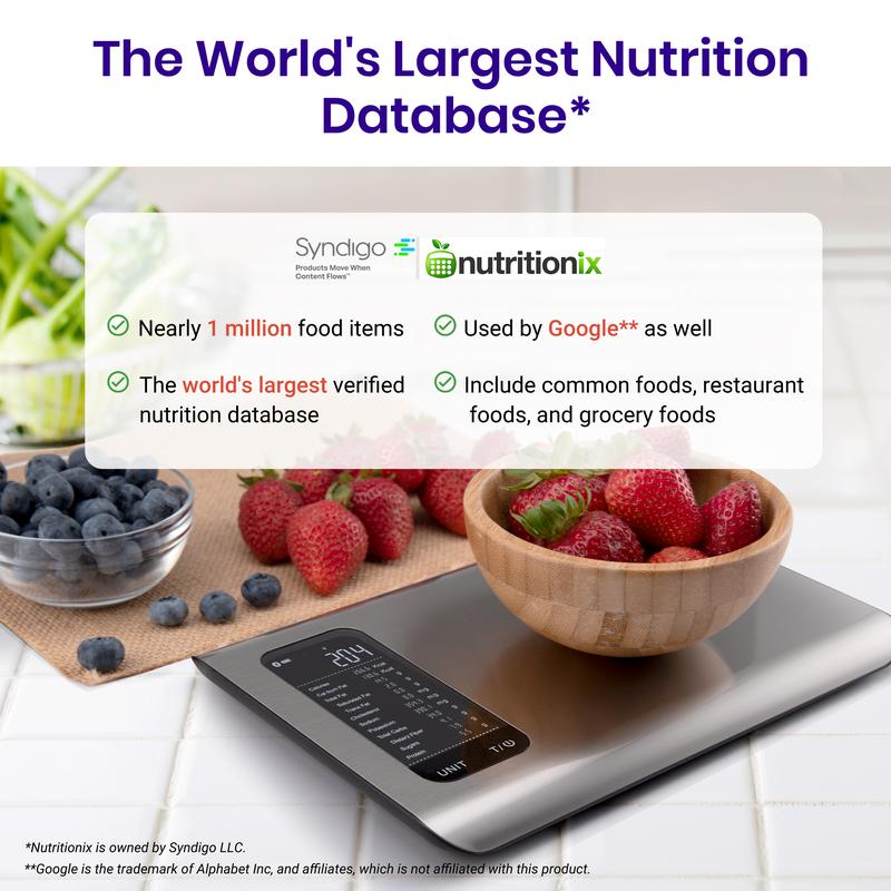 AI Smart Food Scale | 19 Nutrient Facts Auto Scan | Digital Calorie Counter for Meal Prep & Fitness