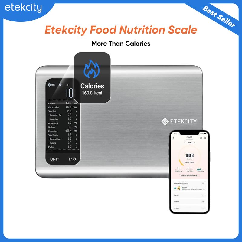 AI Smart Food Scale | 19 Nutrient Facts Auto Scan | Digital Calorie Counter for Meal Prep & Fitness
