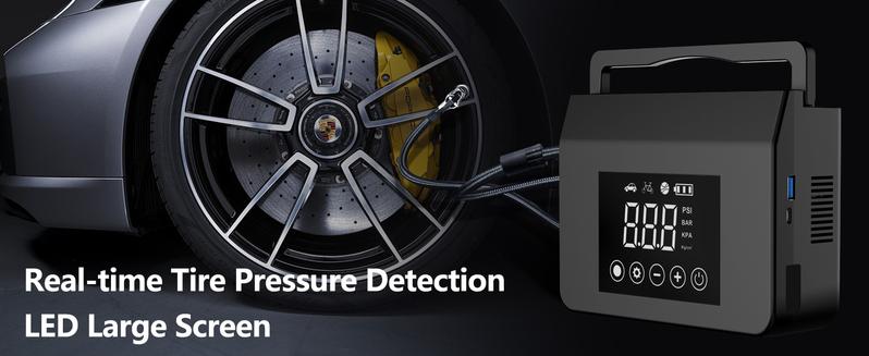 RoadRescue 4000A — Car Jump Starter + 150 PSI Tire Inflator (12V, 15,000 mAh, LED, Power Bank)
