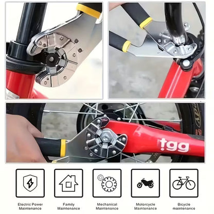 FlexiGrip 14-in-1 Multi-Purpose Wrench Set – High-Carbon Steel Adjustable Spanner