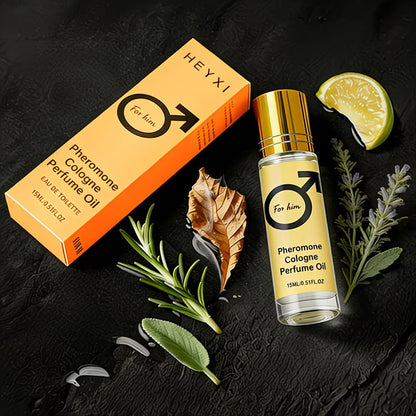 Men’s Pheromone Roll-On Perfume – Long-Lasting Masculine Floral Fragrance