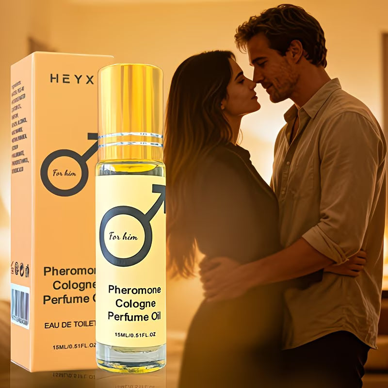 Men’s Pheromone Roll-On Perfume – Long-Lasting Masculine Floral Fragrance