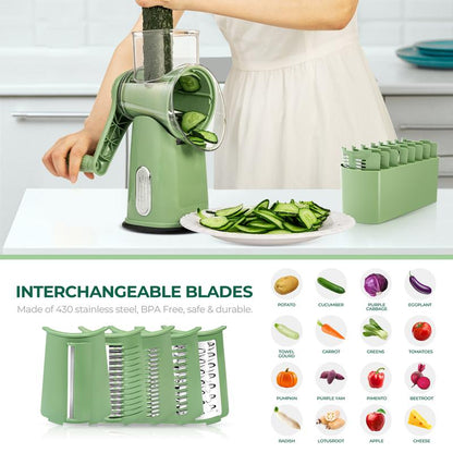 Rotary Slicer Dicer with Handle