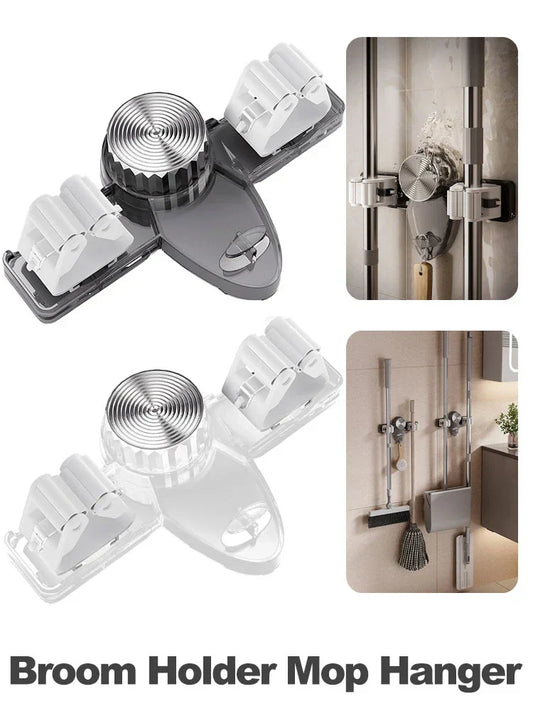 (1 + 1 Free) Space-Saving Mop Organizer