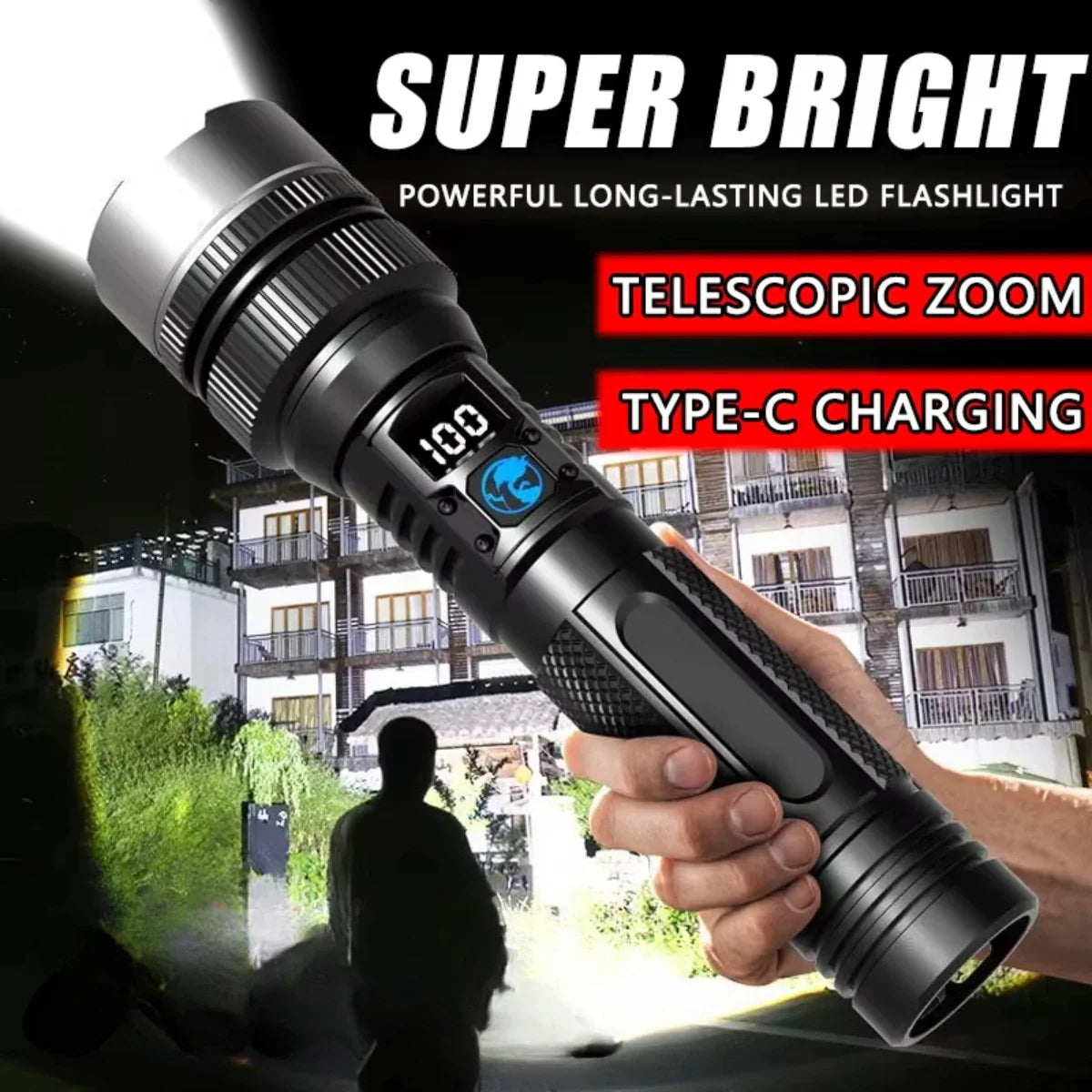 2 in 1 Flashlight Power Bank
