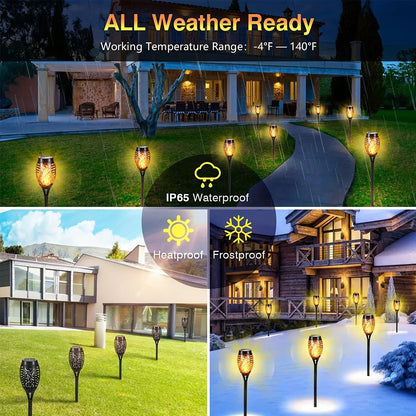 Solar Flicker Flame Torches
