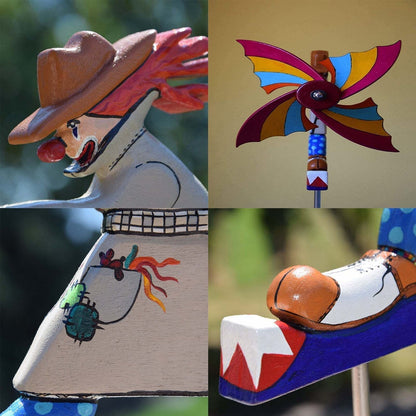 Miss Bee Garden Art Decor Whirligigs Wind Spinners